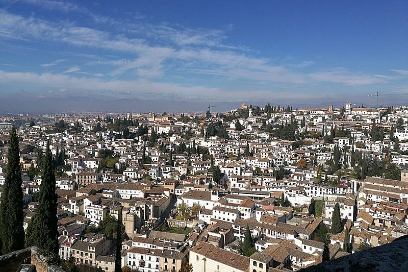 Granada, Spanyolország. Forrás: Wikimedia Commons