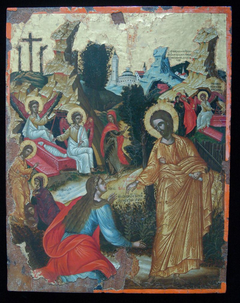 "Noli me tangere!" - "Ne érints engem!" - Ikon Kréta szigetéről, a 17. századból