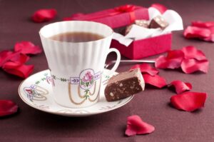 cup tea chocolate candy