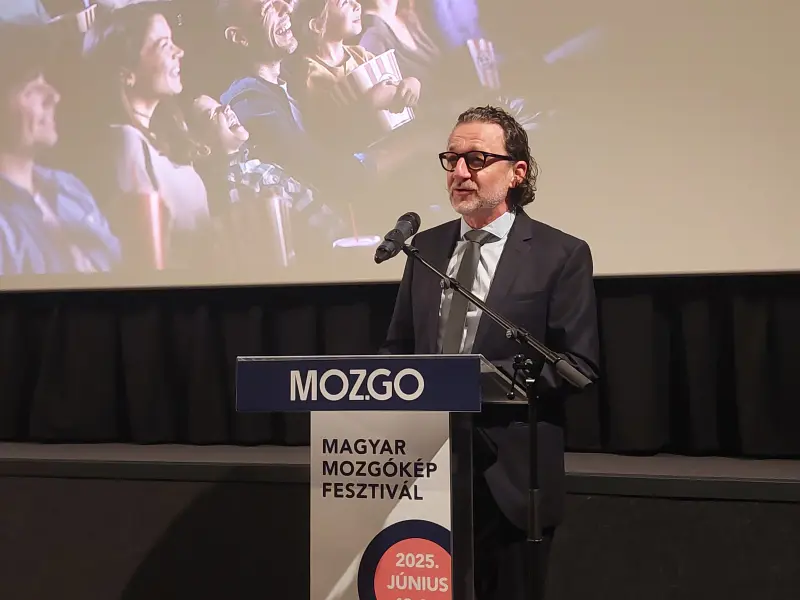 Csáky Attila fesztiváligazgató a MOZ.GO sajtótájékoztatóján