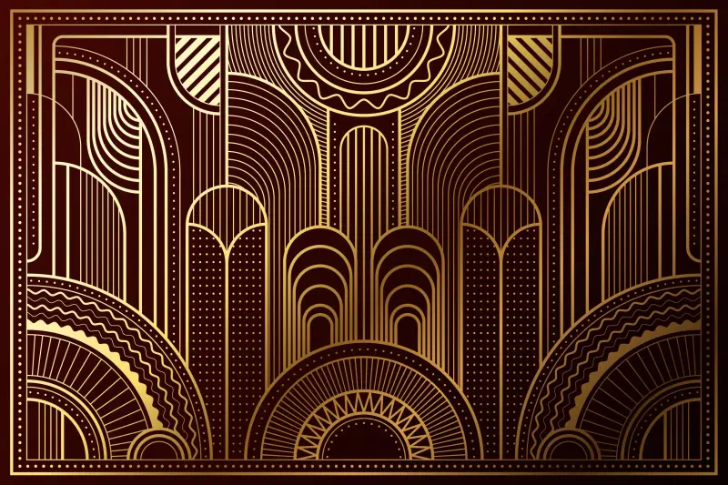 gradient art deco background freepik