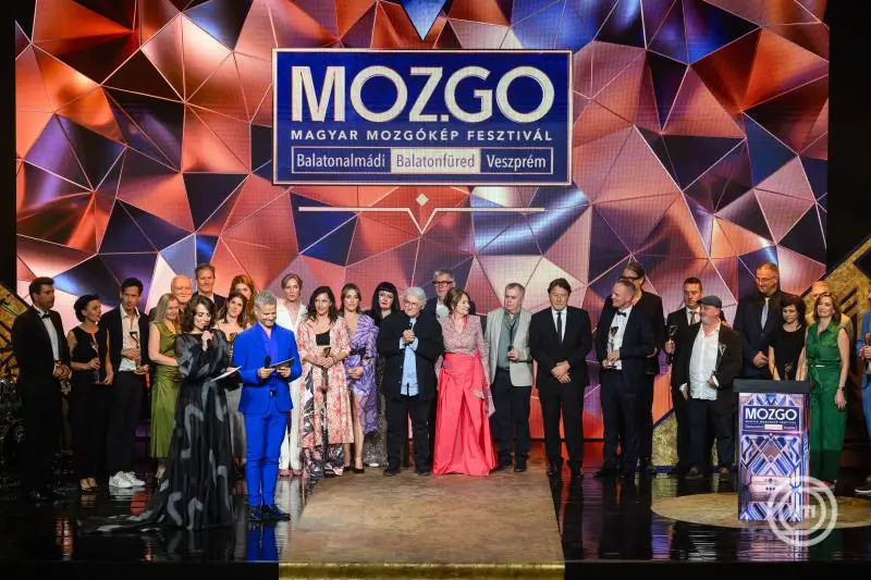 A fesztivál díjazottjai a MOZ.GO Magyar Mozgókép Fesztiválon, 2025. június 21., Balatonfüred