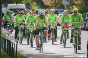 Limfóma Világnapja biciklis felvonulás. Fotó: BKK