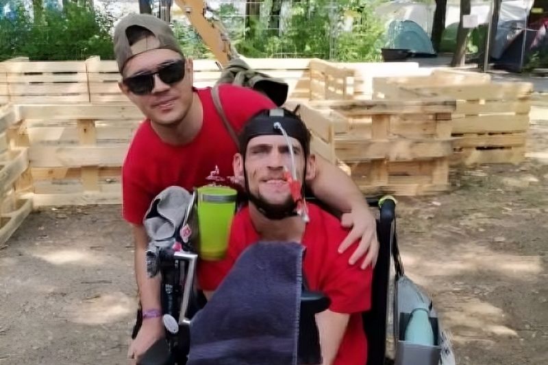 Paulik Fecó a Sziget Fesztiválon. Fotó: Nem Adom Fel Alapítvány
