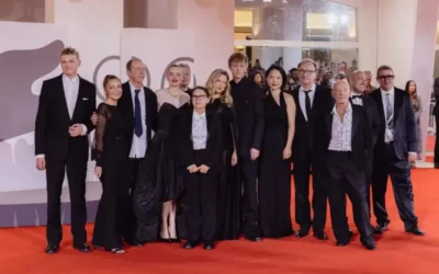 A Csendes barát stábja a Velencei Filmfesztiválon. Fotó: Luca Fazzorali