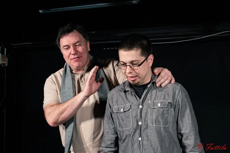 Orbán Gábor, Vámosi Ákos, Atlasz, Proscenion Színtársulat. Fotó: Fekete Attila