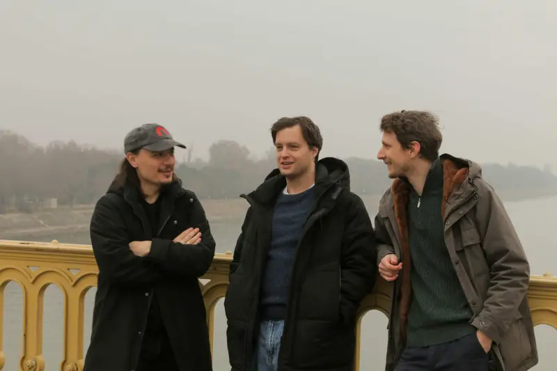 Balla Gergely, Szántó Balázs, Zoltán Áron, Versmegzenésítés Challenge. Fotó: Tamás László / Vígszínház