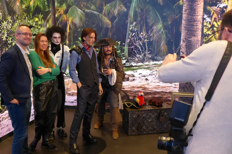 Johnny Depp, Slemmer Ádám, Madame Tussauds Budapest, 2026. február 12.