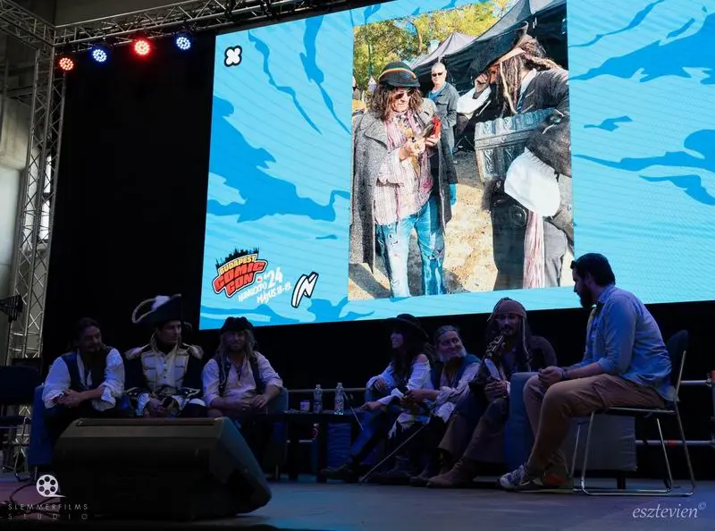 Slemmer Ádám, Johnny Depp, Budapest Comic Con 2024. Fotó: Váradi Vivien Eszter (esztevien)