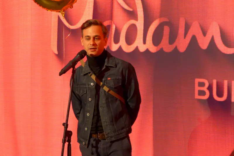 Jéger Zsombor, Timothée Chalamet magyar hangja a Madame Tussauds Budapestben, 2026. május 21-én