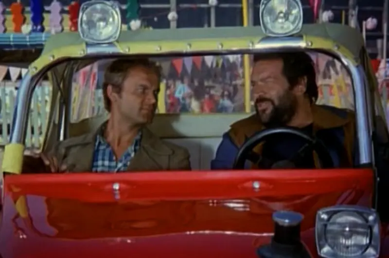 Terence Hill és Bud Spencer a Különben dühbe jövünk! című 1974-es filmben